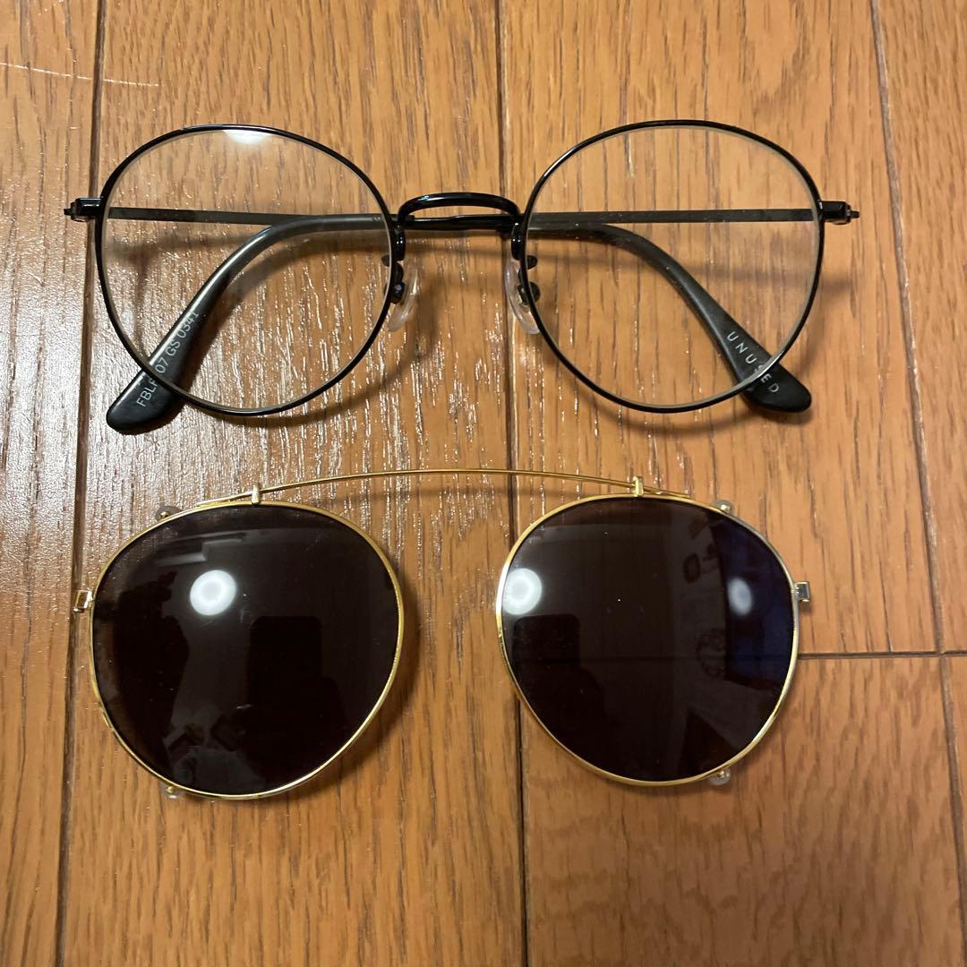 UNUSUD メタルフレーム クリップオン サングラス - メルカリ