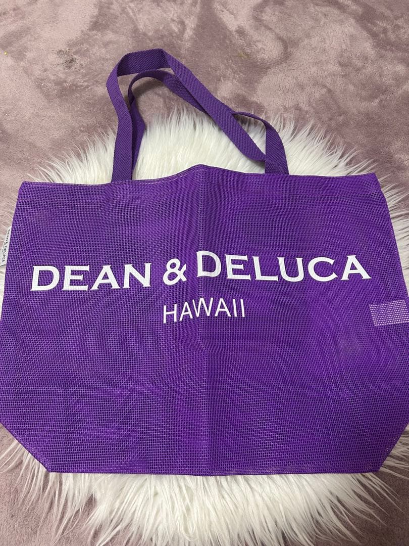 新品未使用☆ ディーン＆デルーカ メッシュトートバッグ パープル M