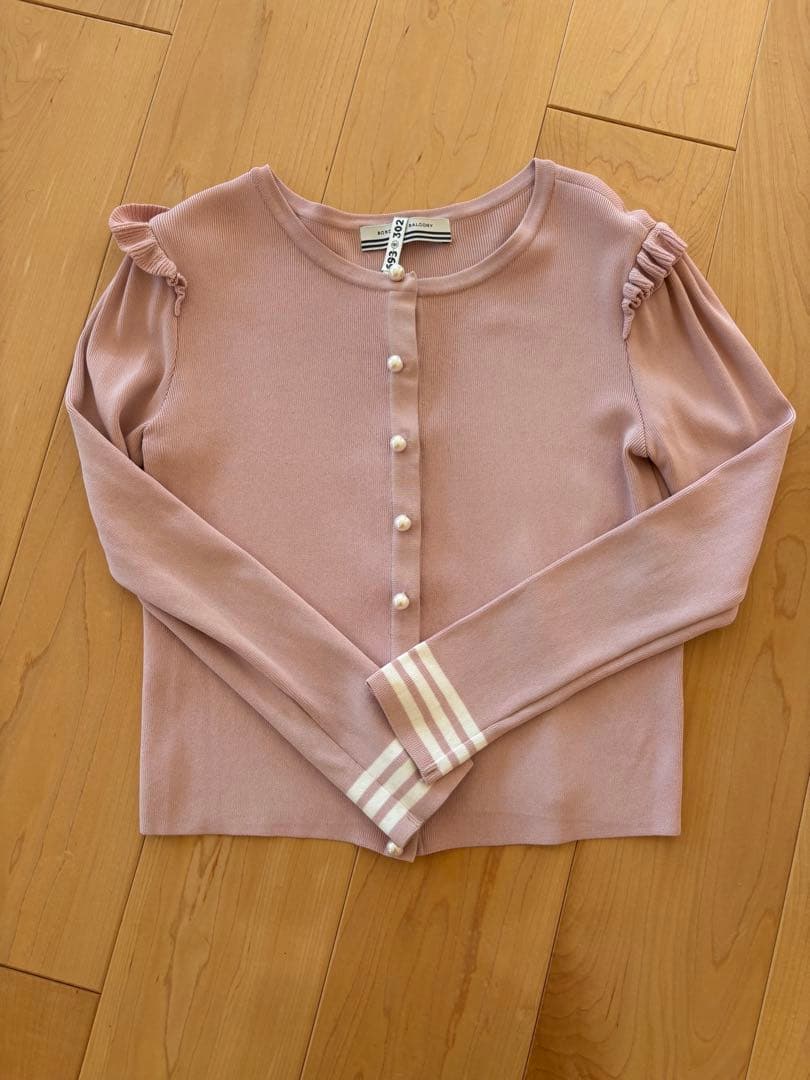 花さん専用　BORDERS at BALCONY ピンクニット 長袖　36 BORDERS at BALCONY ピンクニット 長袖 36