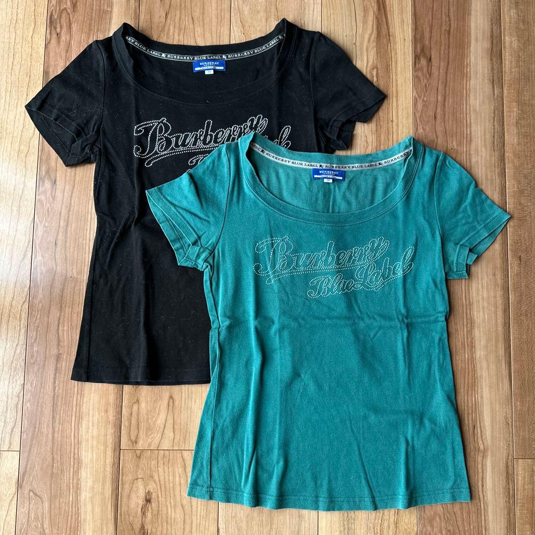 Burberry Blue Label】日本製 半袖Tシャツ 2枚セット - メルカリ