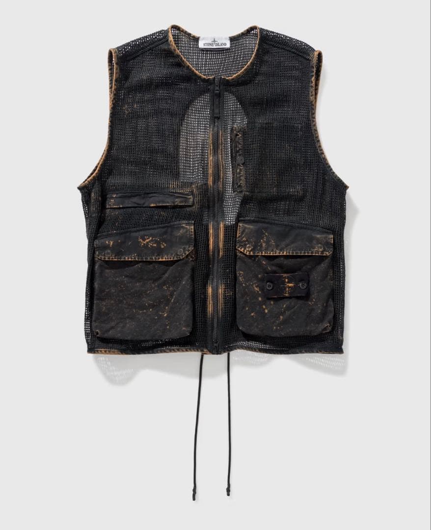 Stone  コットン リップストップ オフダイ OVD ベスト ストーンアイランド - コットン リップストップ オフダイ OVD ベスト | HBX