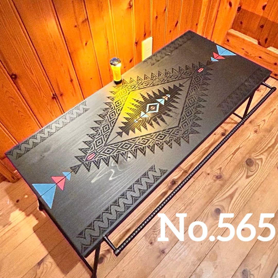 No.565 アイアンローテーブル オルテガテーブル　ネイティブ柄 ローテーブル ☆ネイティブ柄☆オルテガ - 310R | minne byGMOペパボ