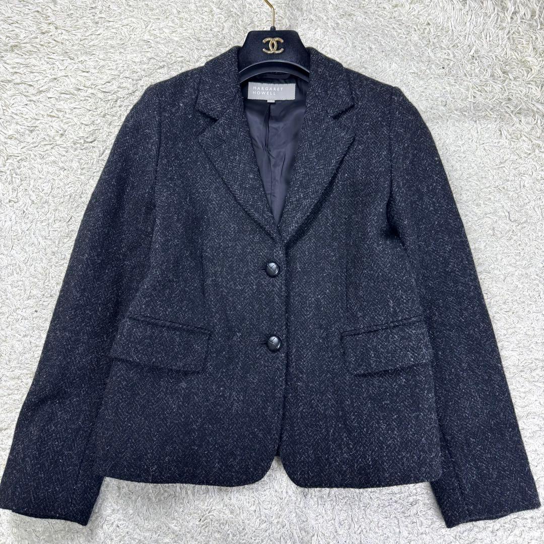 美品☆マーガレットハウエル ハリスツイード テーラードジャケット