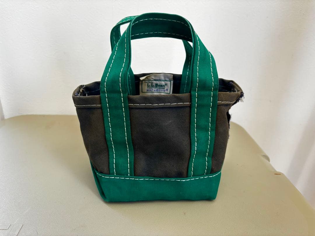 極極極レア　LLBean トート　ミニ　バキバキ　デラックス　80s L.L.Bean（エルエルビーン） 80'S L.L.BEAN Deluxe Mini Tote Bag