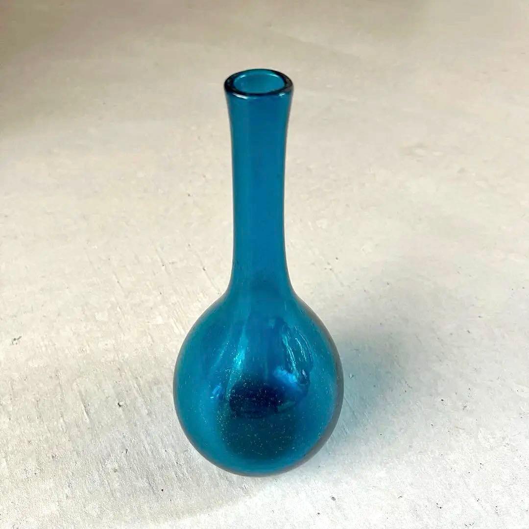 倉敷ガラス 小谷眞三 鶴首丸 泡ガラス 小谷ブルー - メルカリ