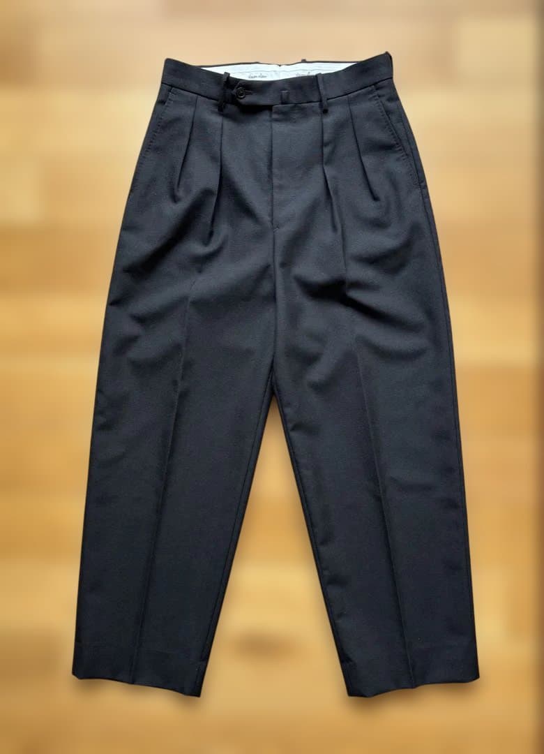 Steven Alanウール オックスフォード ツープリーツ ドレストラウザーズ BEAUTY&YOUTH UNITED ARROWS｜<Steven Alan> ウール オックスフォード