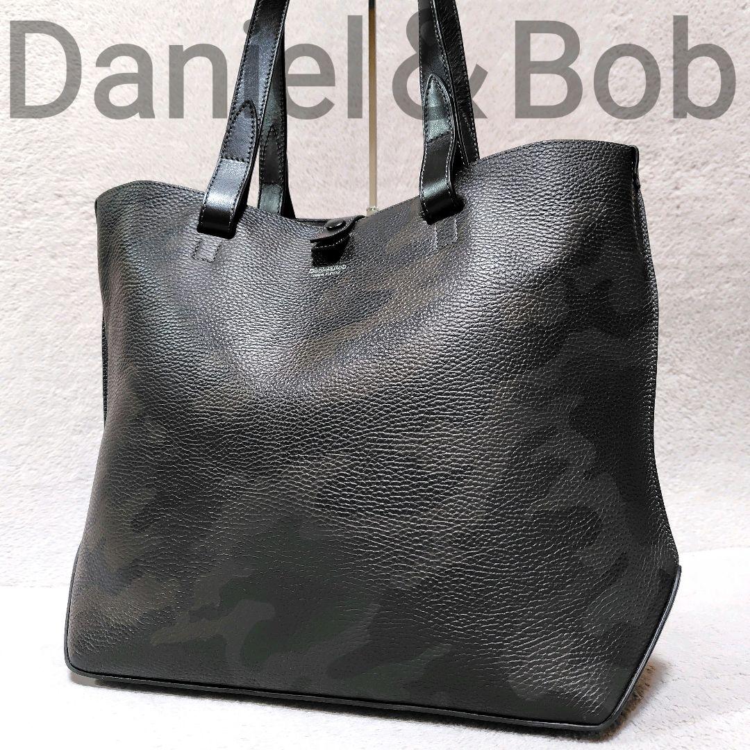 極美品✨ ダニエル＆ボブ トート 迷彩柄 レザー 肩がけ A4可 大容量