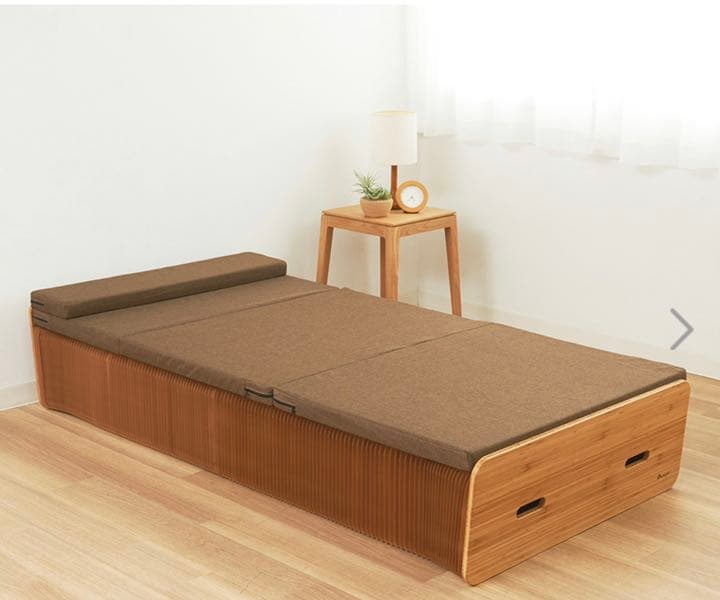 シングル＞ アコーディオン式 ペーパーベッド マットレス付 - メルカリ