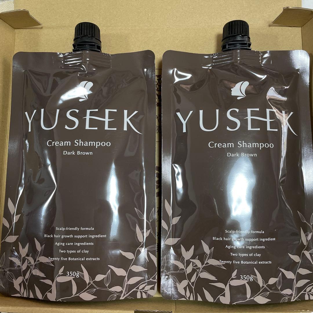 YUSEEK ユーシーククリームシャンプー　新品未使用 白髪染めシャンプー カラーシャンプー トリートメント不要 女性 男性