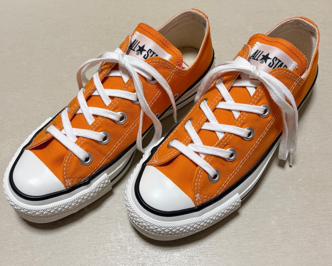 コンバース 日本製 オールスター J オレンジ OX 23cm - メルカリ