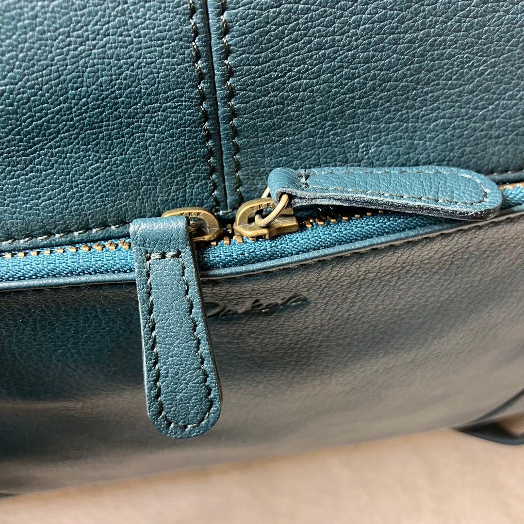 未使用級✨ダコタ ファレル シボ 山羊革 レザー A4可 ロゴ型押し