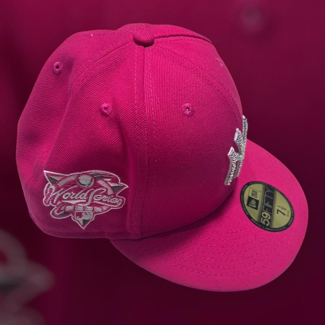 newera cap ピンク シルバージュエリーカスタム1/2