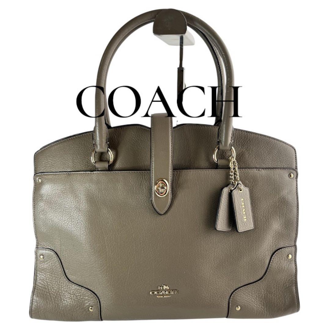 美品✨COACHコーチ マーサーサッチェル レザー 2WAY バッグ - メルカリ