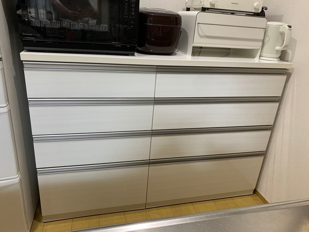 りんごニトリ 食器棚 カップボード リガーレ 幅141 ニトリ キッチン