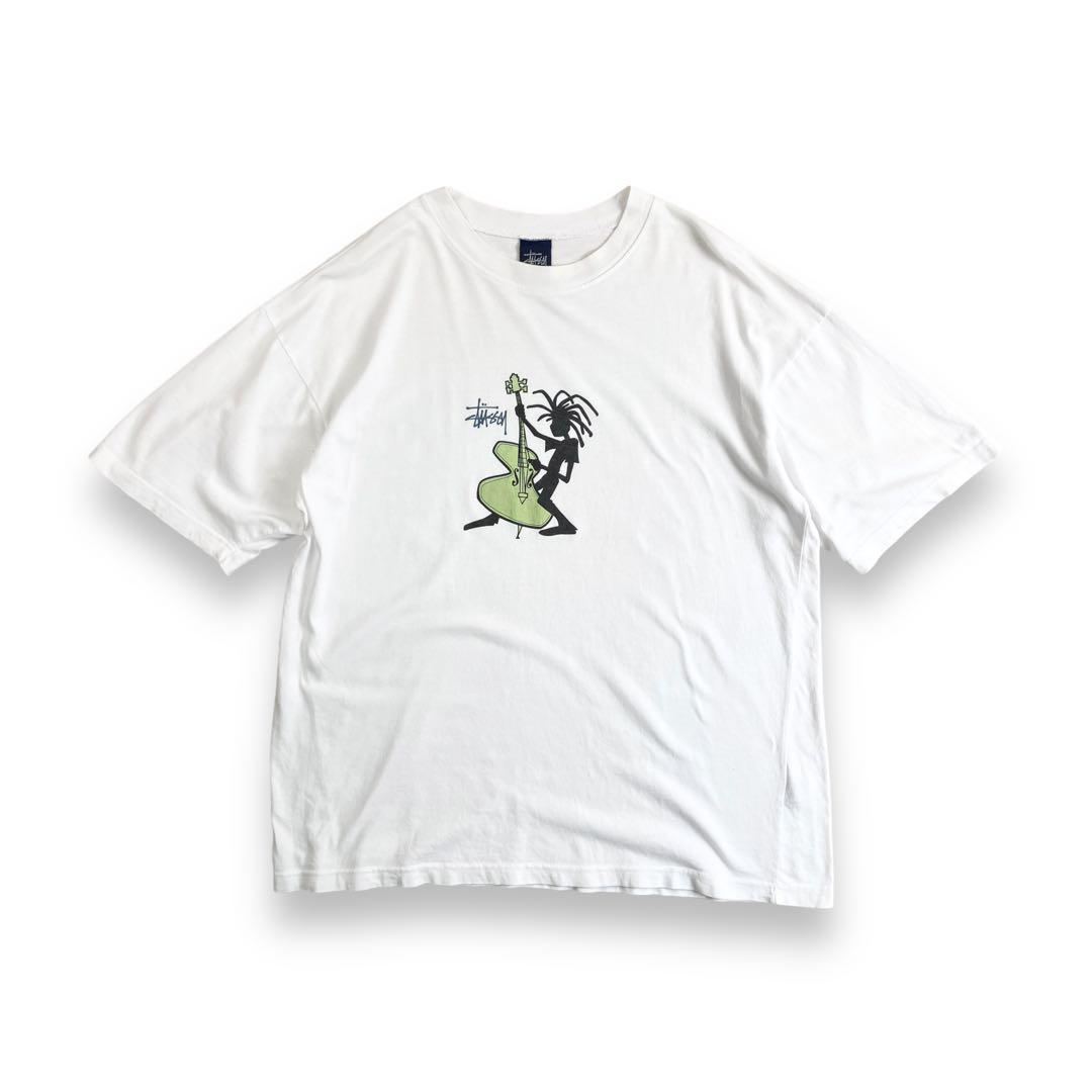 90s stussy オールドステューシー ジャズマンTシャツ シャドーマン