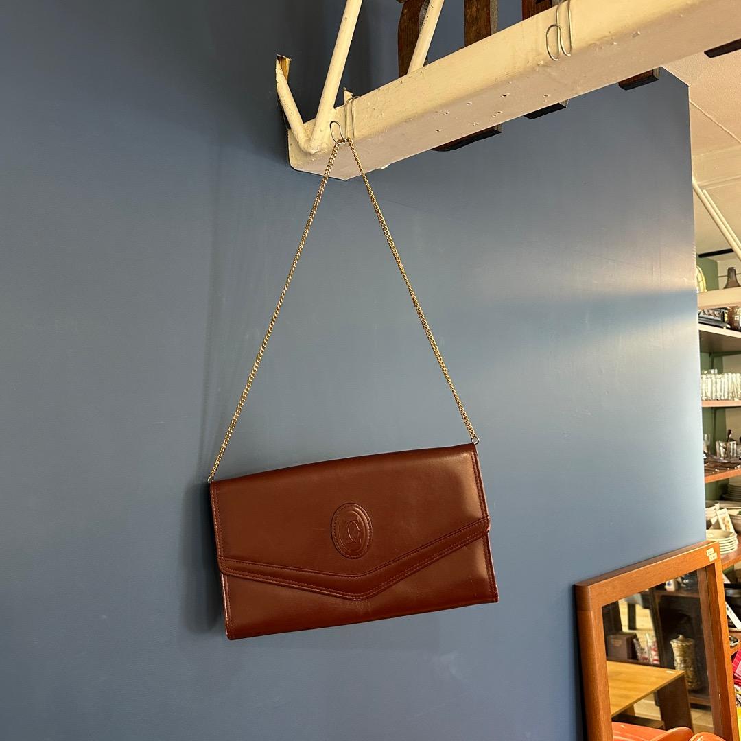 Cartier カルティエ マストライン チェーン付き パーティークラッチ