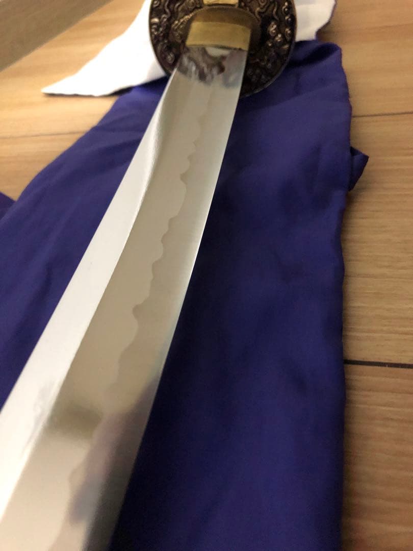 本格居合刀 左文字 左安吉写拵え雲龍楕円鍔刀袋付 - メルカリ