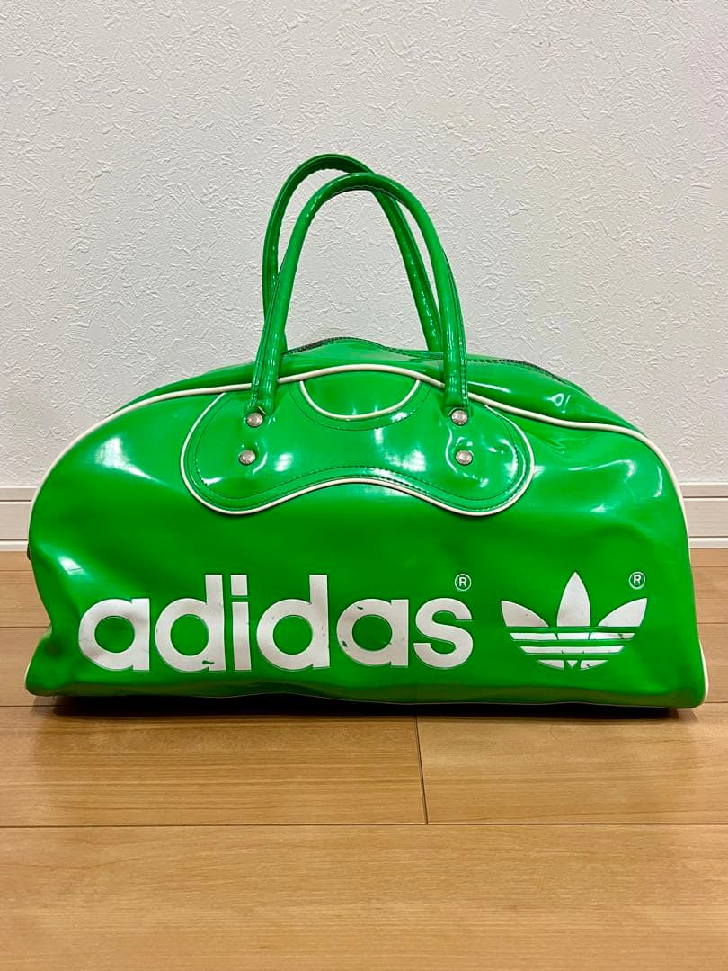 アディダス ボストンバッグ エナメル adidas ビンテージ 80s デサント