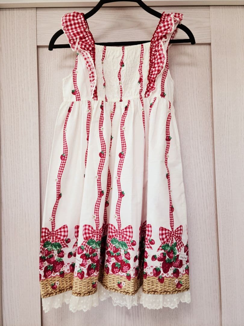 634【140】シャーリーテンプル いちごバスケット ジャンパースカート
