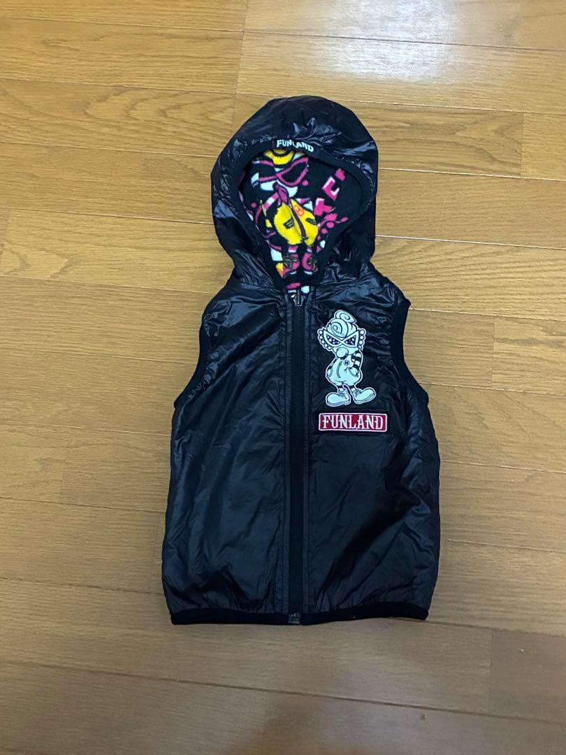 HYSTERIC MINI ブラックリバーシブルベスト 90cm ヒスミニ - メルカリ