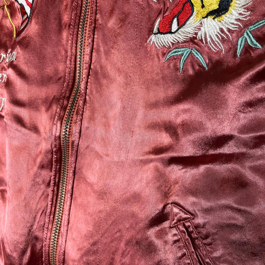 AVIREX スカジャン フライングタイガー リバーシブル ピンク ブラック