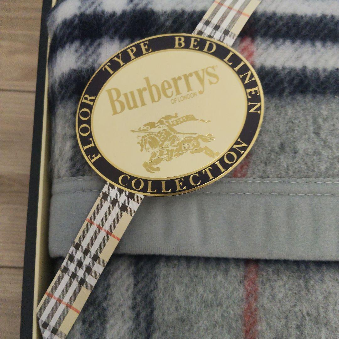 新品未使用 BURBERRYSノバチェック柄 ウール100％ 純毛毛布 西川産業