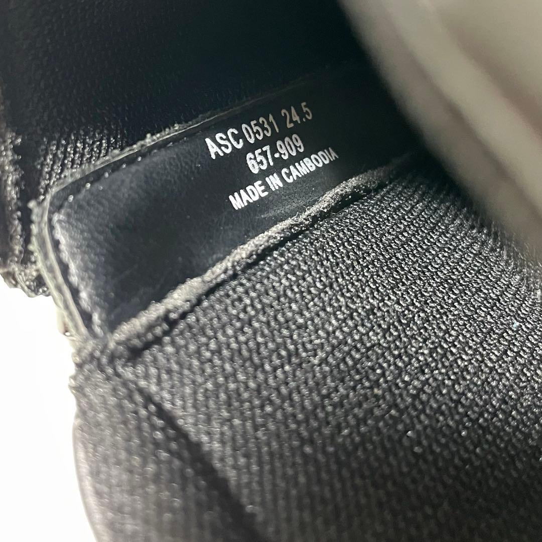 新品同様✨アキレスソルボ　レザーブーツ　ハイカットスニーカー　本革　24.5cm