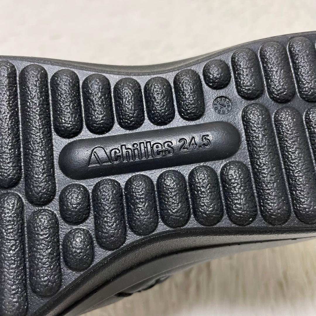 新品同様✨アキレスソルボ　レザーブーツ　ハイカットスニーカー　本革　24.5cm