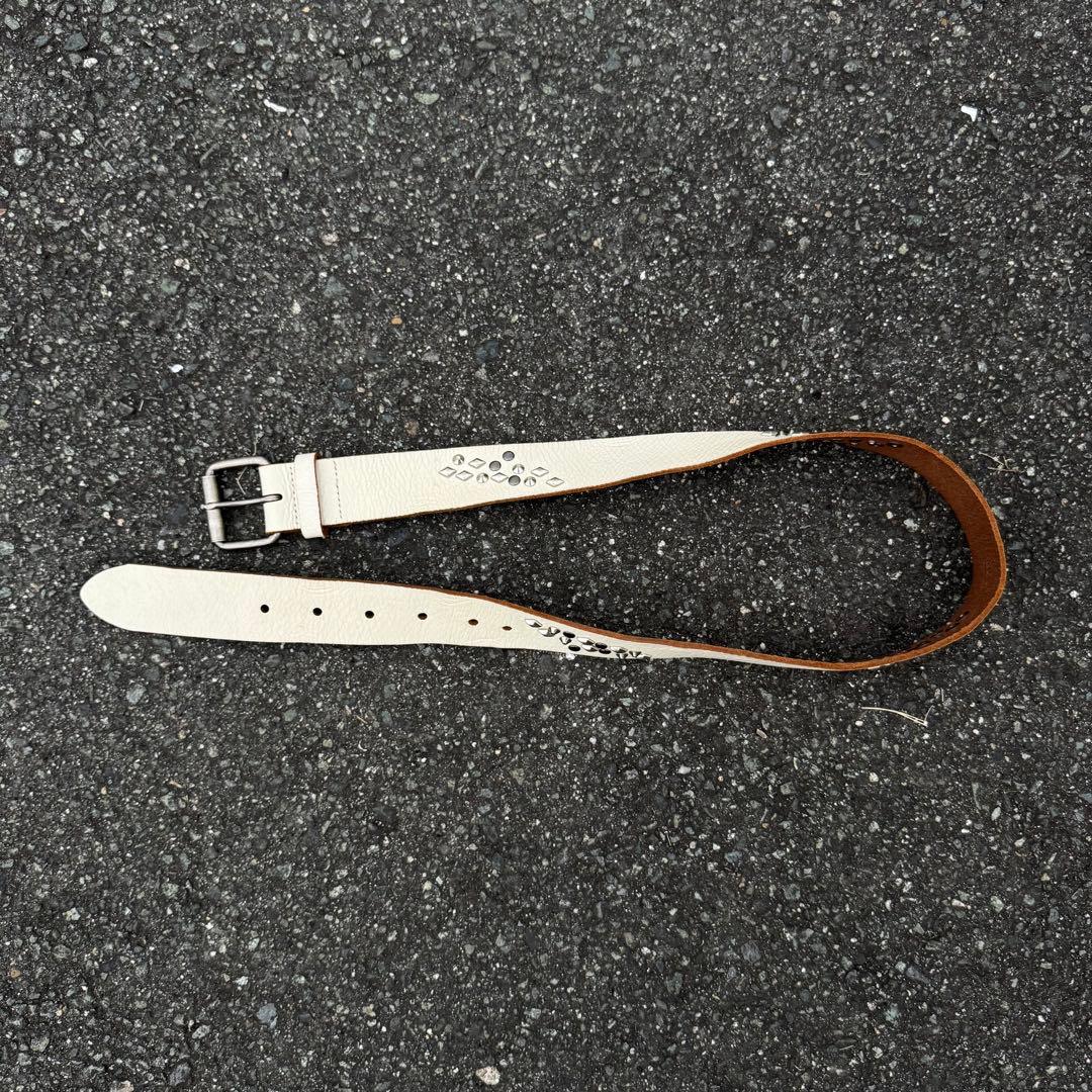 vintage leather studs belt y2k HTC afb - メルカリ