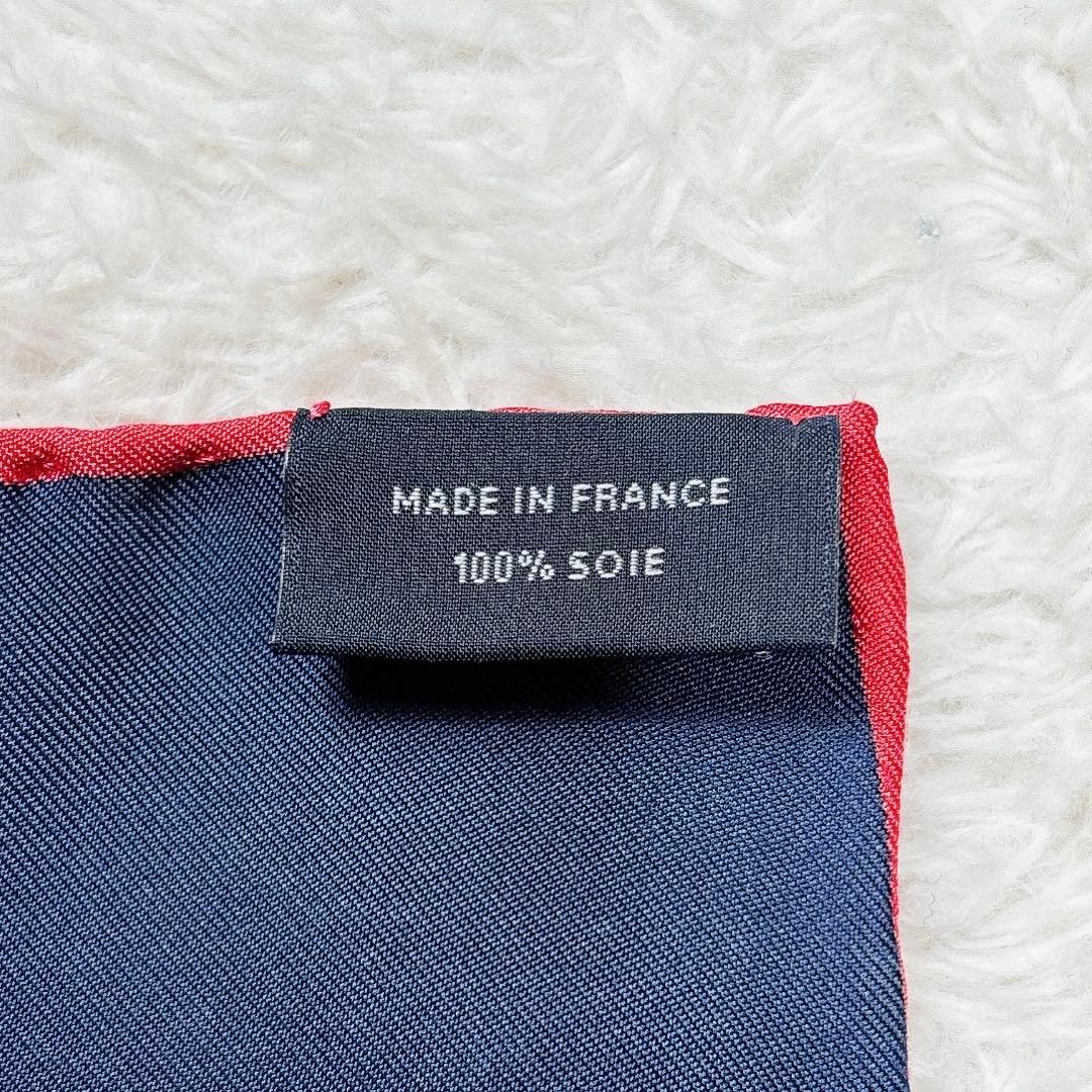 極美品】エルメス カレ90 モダンなレオパード 切替 シルクスカーフ