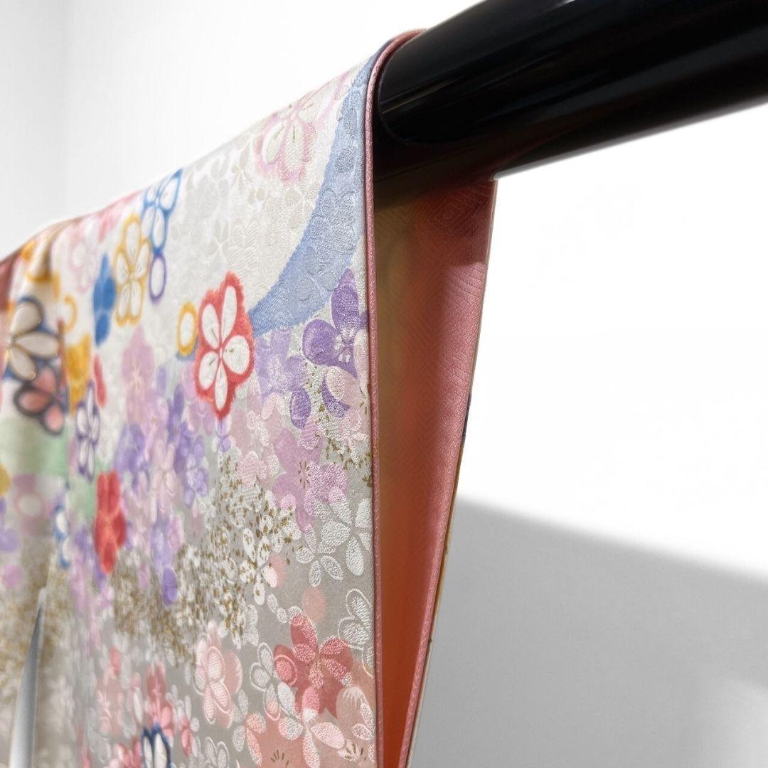 金駒刺繍 金彩 花模様 梅花 振袖 着物 013a p - メルカリ