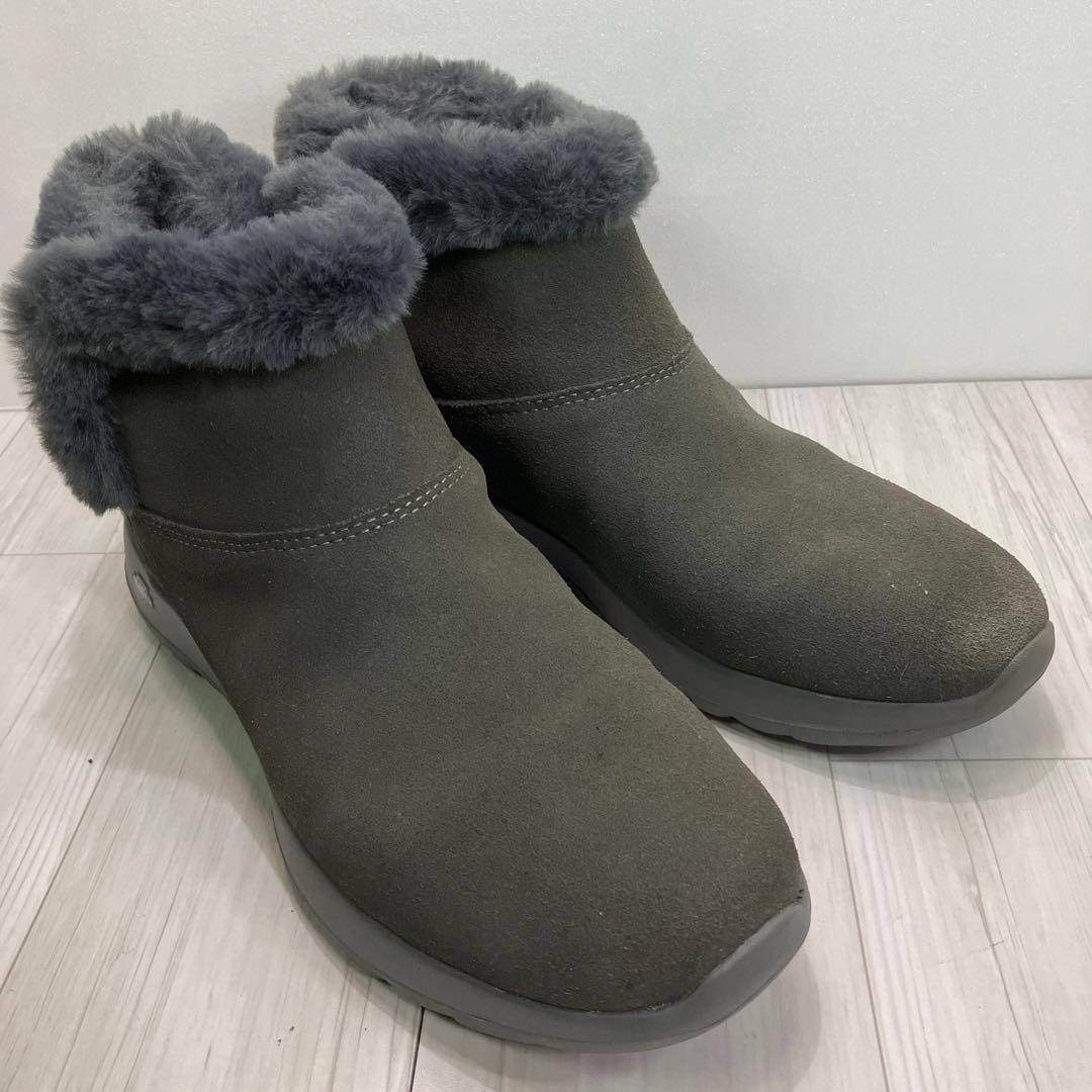 SKECHERS スケッチャーズ アーチフィット牛革スエードブーツ 25cm G