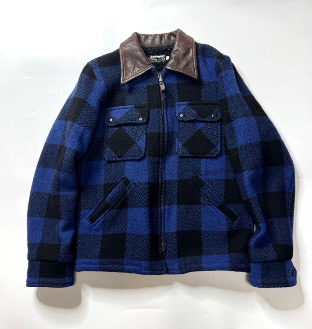 【美品】ハリウッドランチマーケット バッファローチェック CPOジャケット　2 美品】ハリウッドランチマーケット バッファローチェック CPO