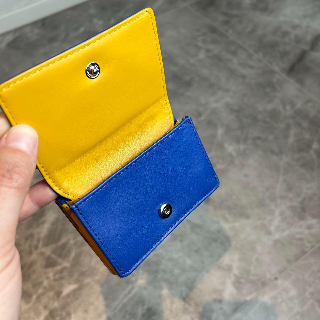 ディーゼル 完売品 三つ折り Dロゴ 1DR ウォレット お財布 ブルー