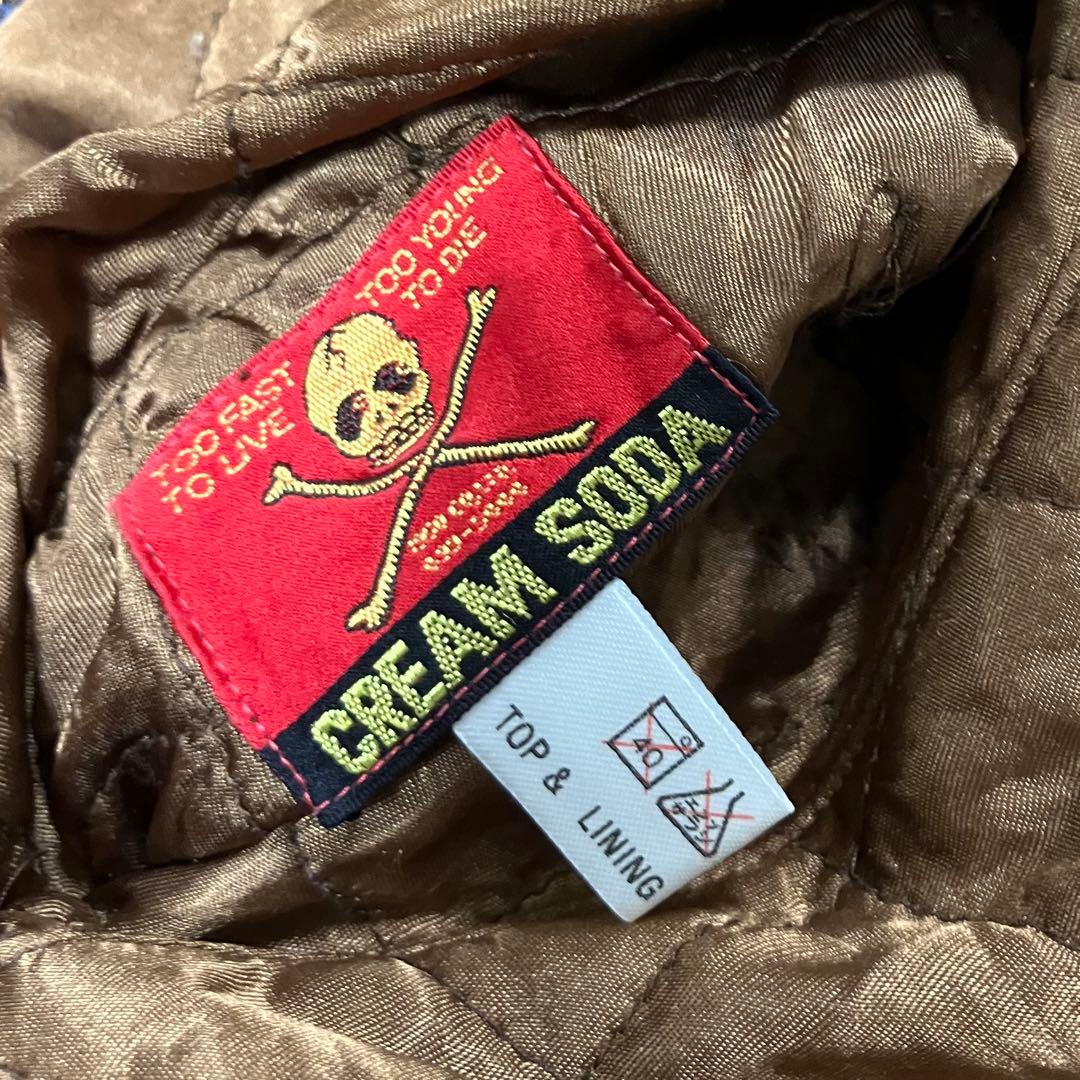 80s金タグ CREAM SODA クリームソーダ リバーシブル スカジャン - メルカリ