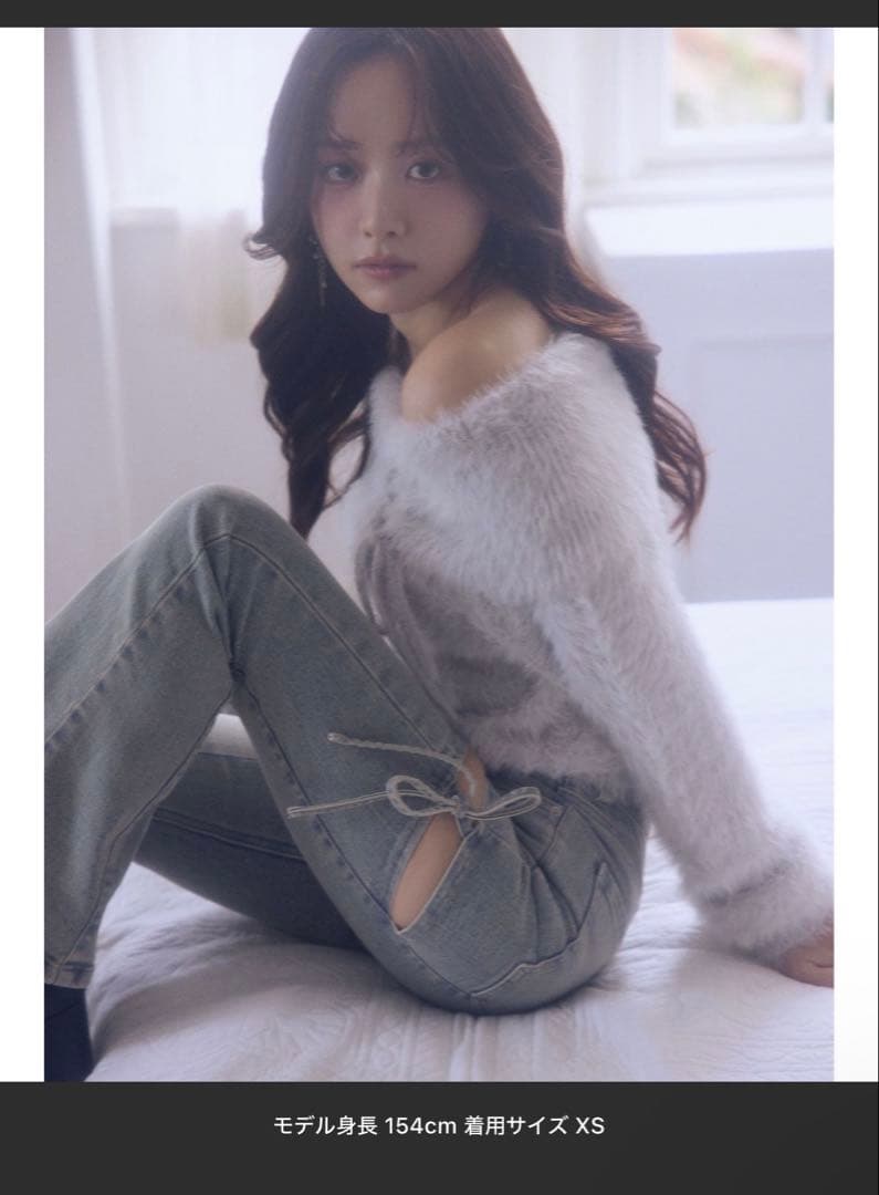 ブーツカットデニム・アイスブルー・XS/S - メルカリ