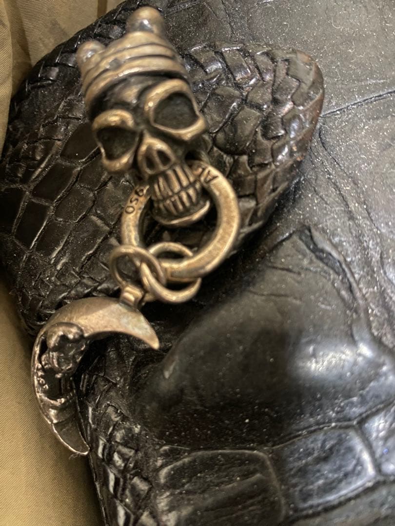 メンズ長財布スカル ドクロ型 財布 長財布 スカル サイフ レディース メンズ財布 スカル