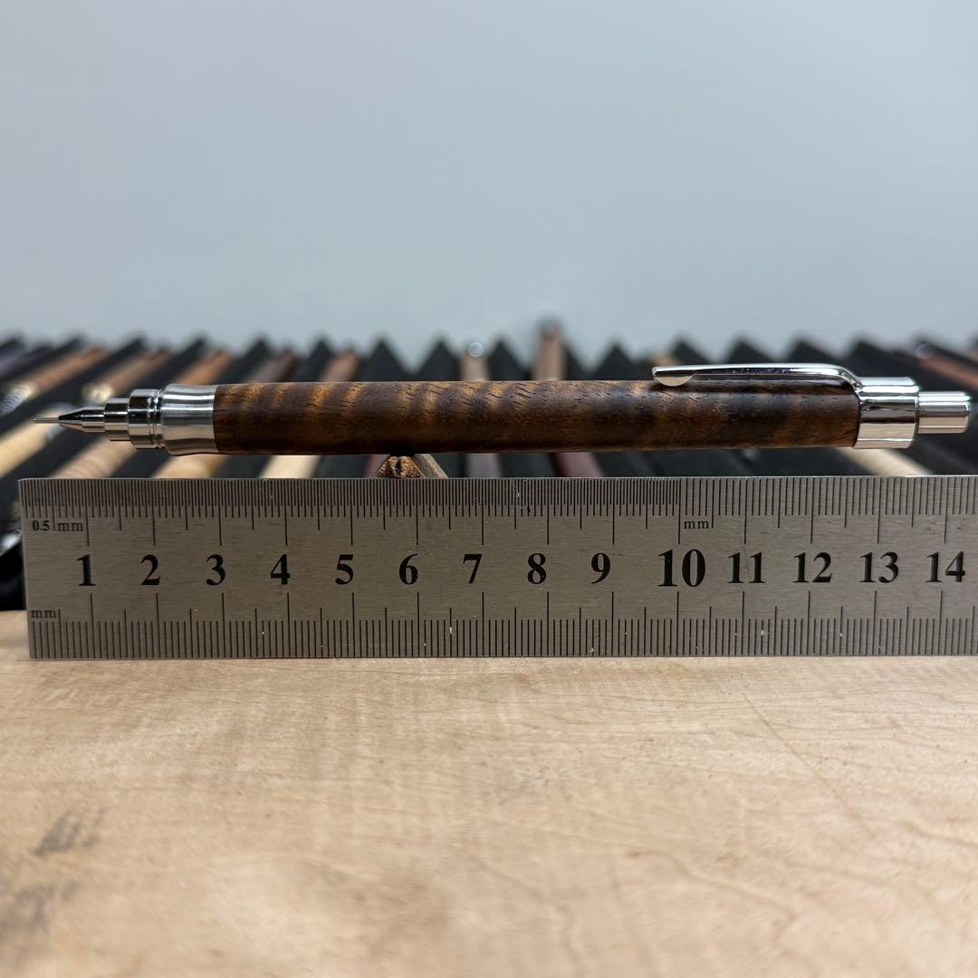 196ハワイアンコアカーリー 木製シャーペン 濃色 最強低重心R ステンレス