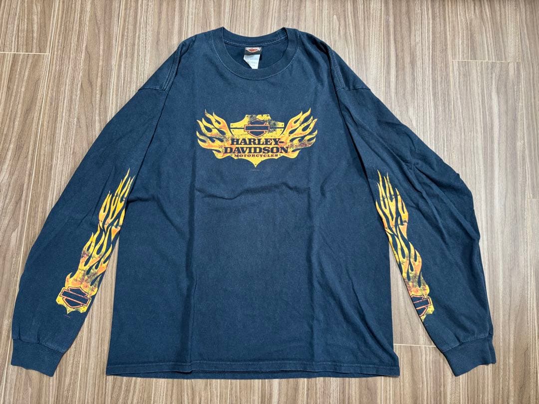 ハーレーダビッドソン ロンT XL 両袖フレイム 2010年 - メルカリ