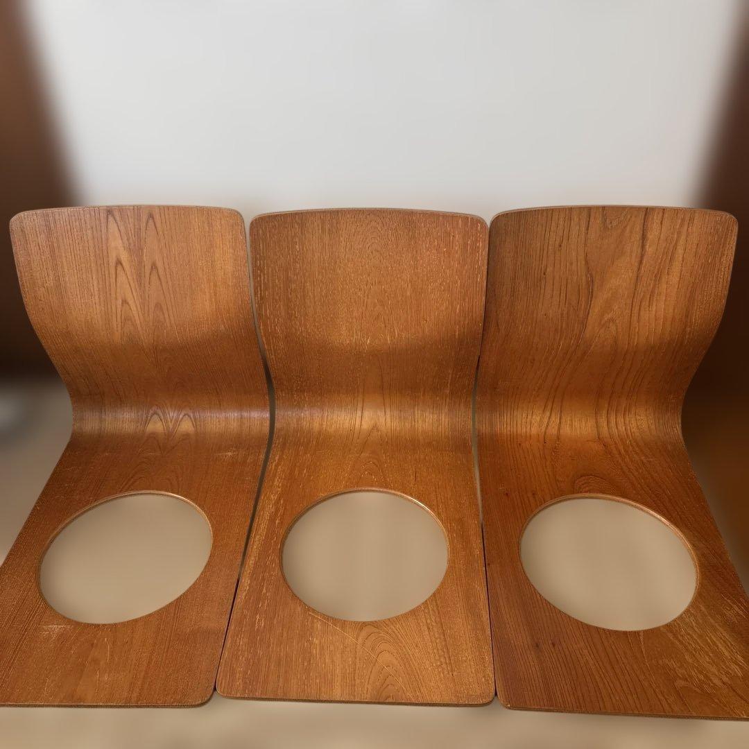 天童木工　曲げ椅子　座椅子　3脚セット 天童木工 和風座いす 木製曲げ木座椅子 2色対応 完成品 国産品（日本製