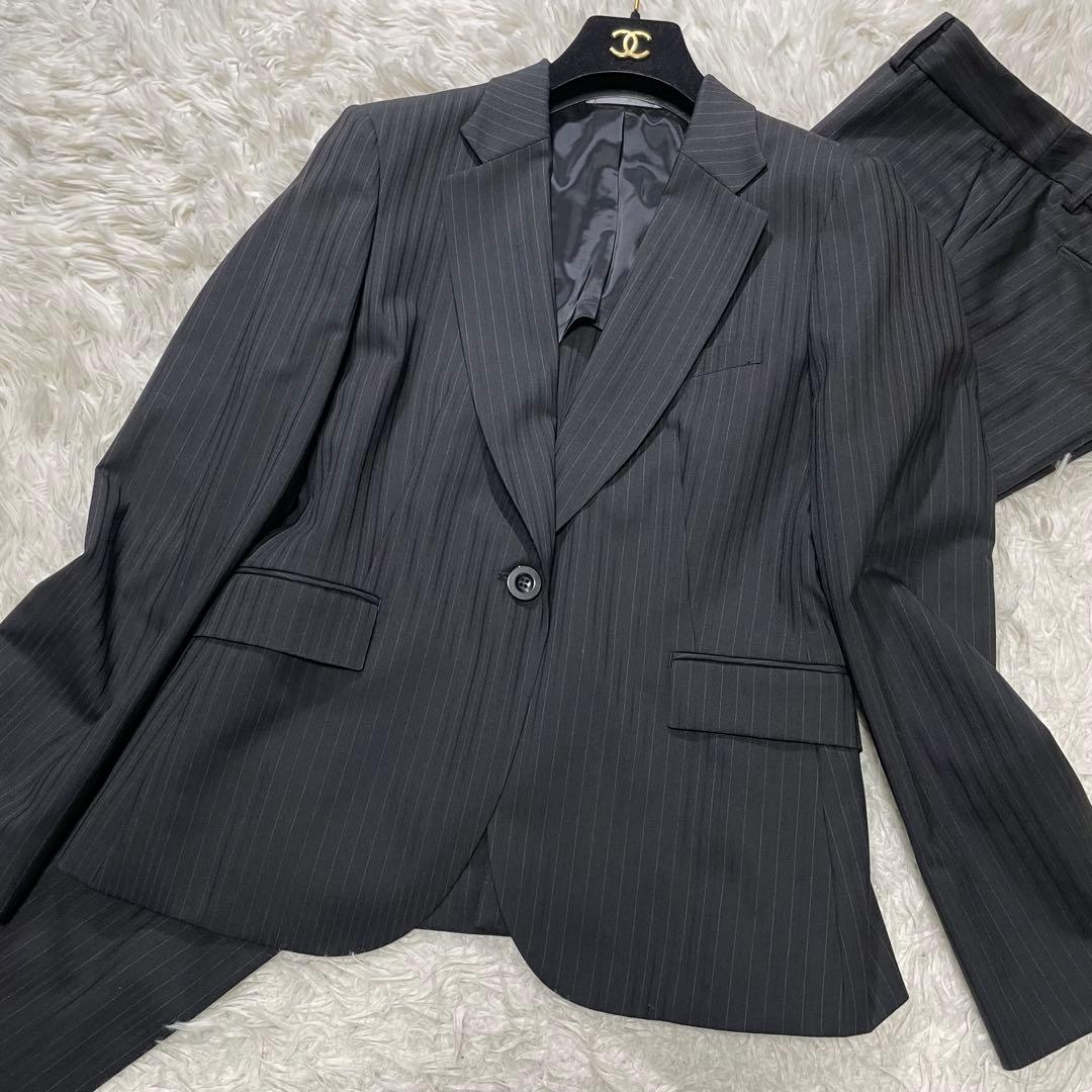 美品 アオキ LES MUES レミュー プレミアムウォッシュスーツ LL 良品 LES MUES レミュー アオキ プレミアムウォッシュ セットアップ