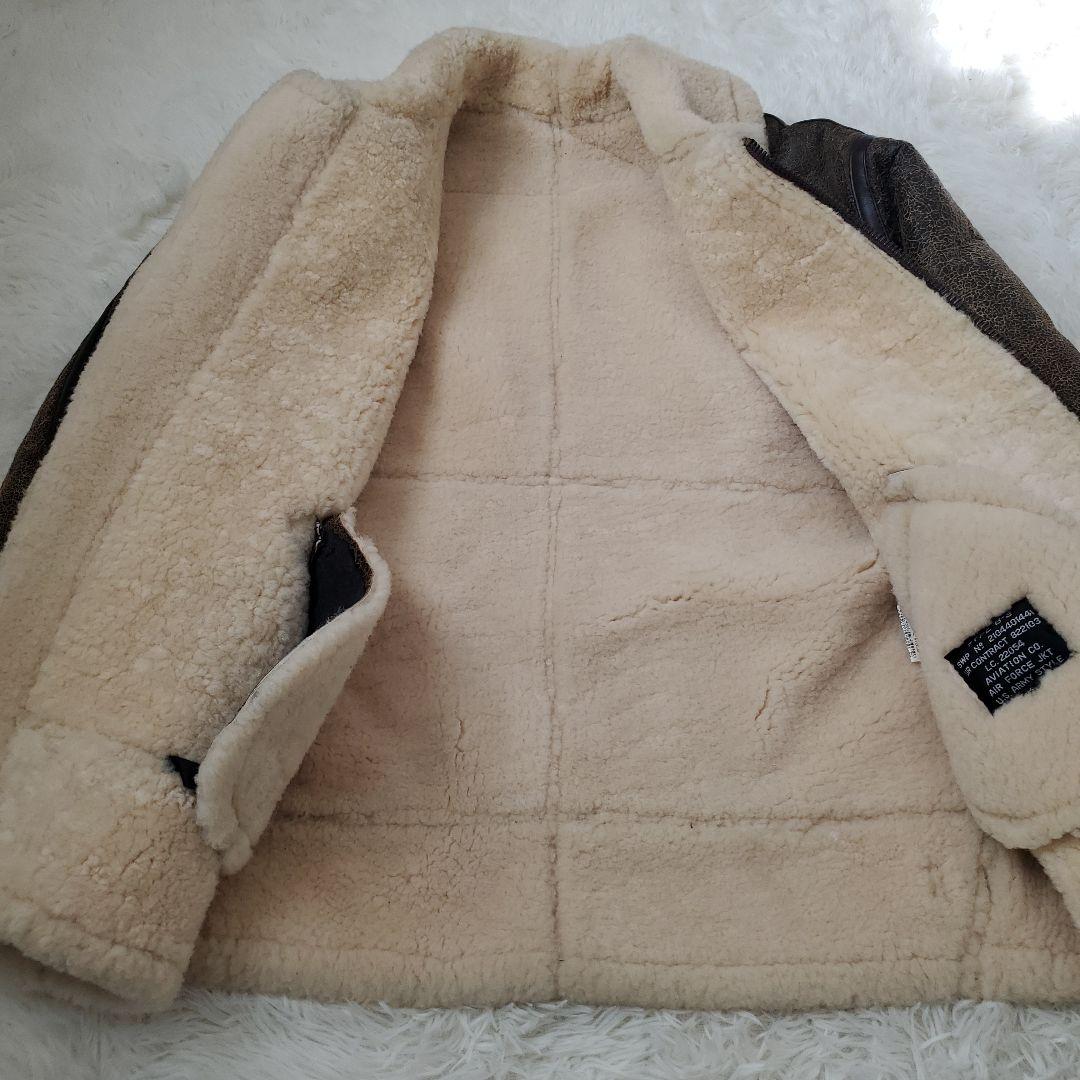 ⭐上西正輝⭐U.S.ARMY B-3 ムートンジャケット シープスキン