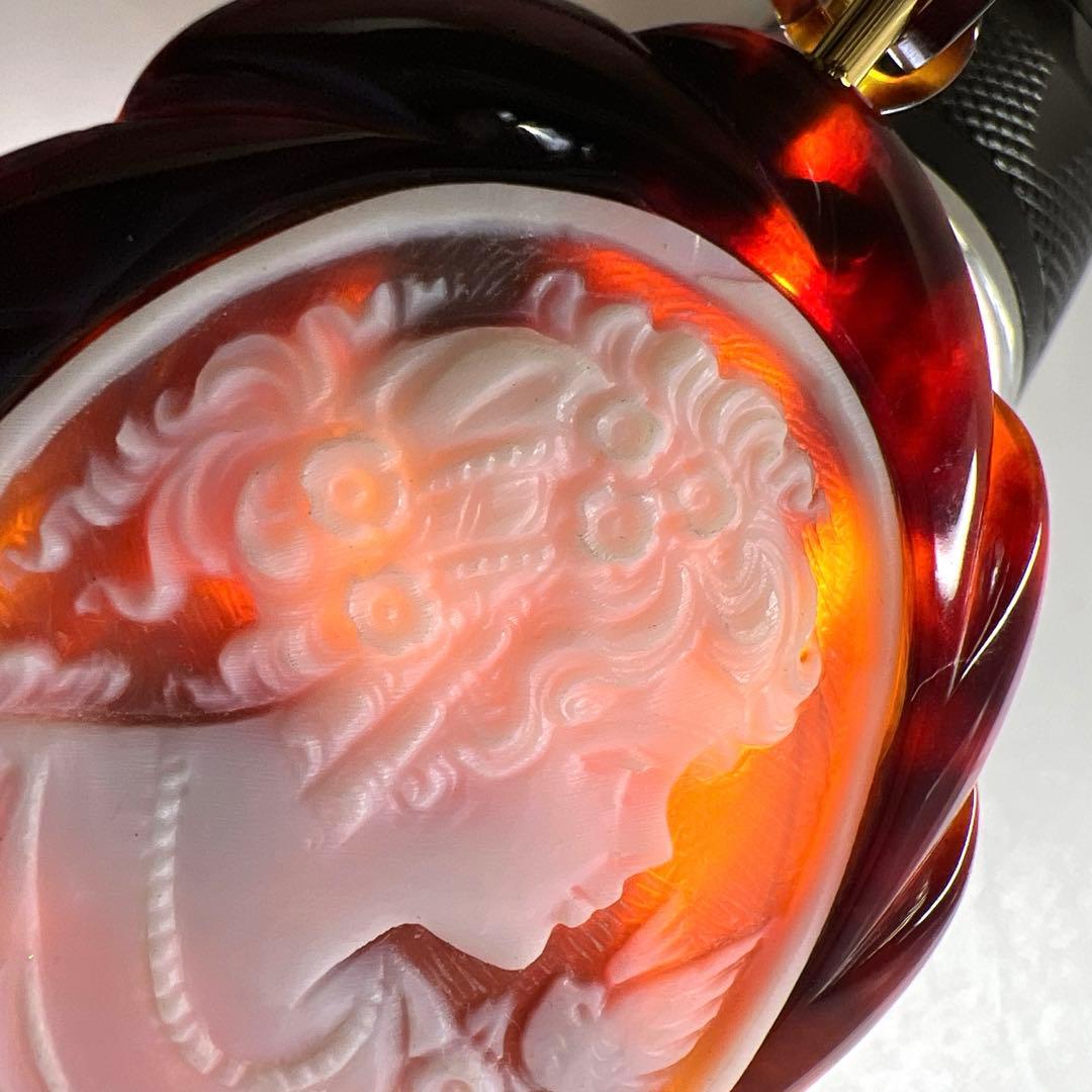 専用本鼈甲 シェルカメオチェーンネックレス 20g 東Y8-0114☆2Fトヒチ