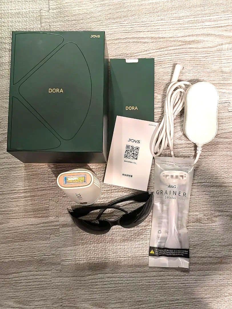 JOVS DORA 脱毛器 本体と付属品 Amazon | JOVS Dora SRモード搭載 2024年型 脱毛器 家庭用 メンズ髭