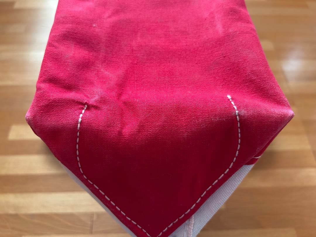 70s 80s L.L.BEAN トートバッグ サイドタグ 赤 M ヴィンテージ