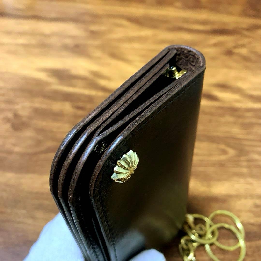 トラッカーウォレット CA008 ドデカ真鍮シャックルver チェーンセット