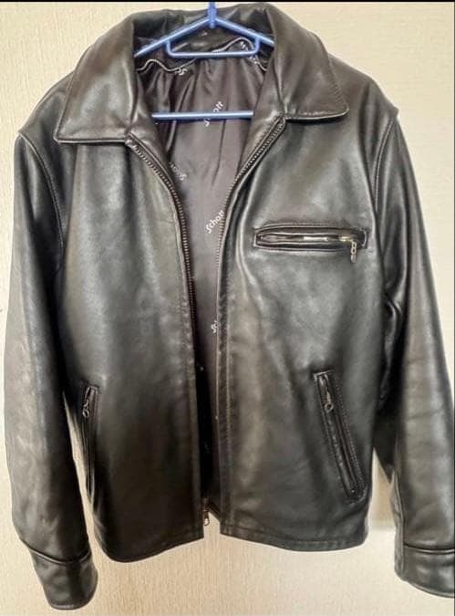 Schottショット　シングルライダーストラッカー革38黒ライナー付AT101 楽天市場】【ポイント10倍】Schott ショット トラッカーレザー