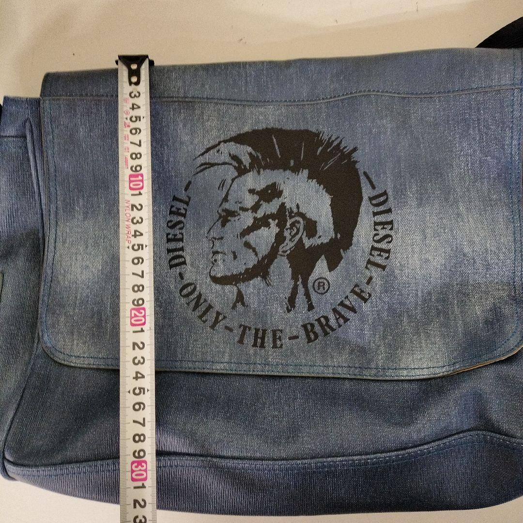DIESEL BRAVE MAN デニム調 メッセンジャーバッグ ブルー | 激安通販の