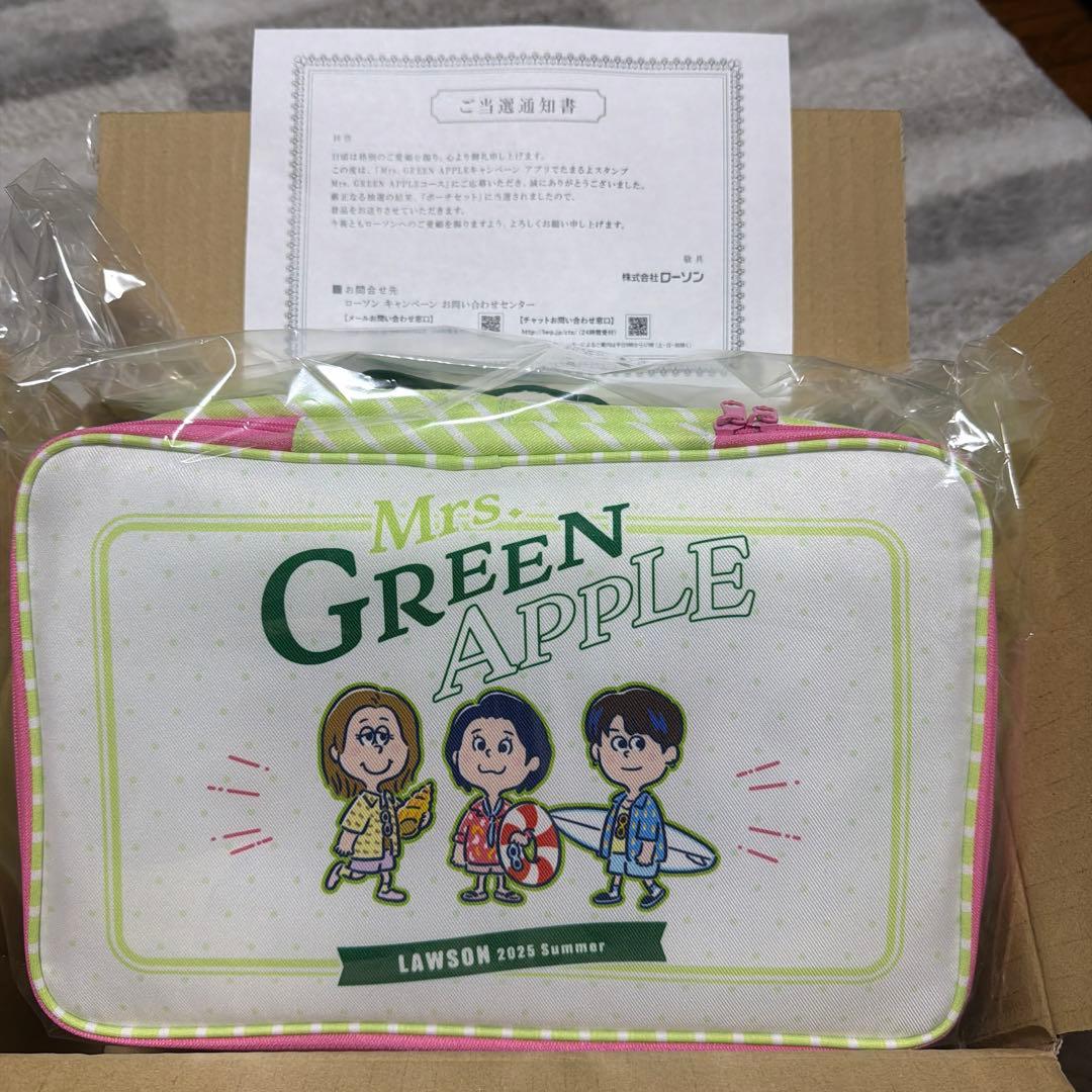 再値下げ中】Mrs. GREEN APPLE ローソン ポーチセット - メルカリ