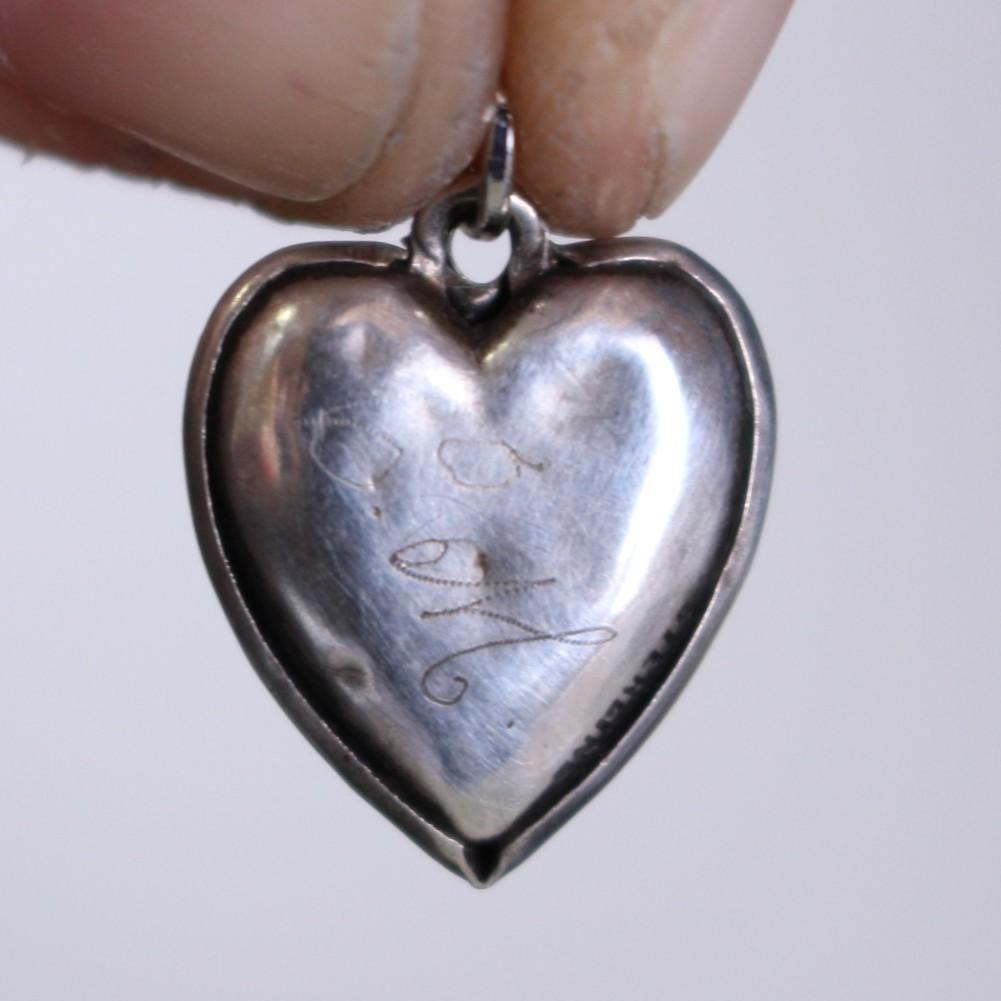 40s スウィートハートジュエリー パフィハート シルバー 波